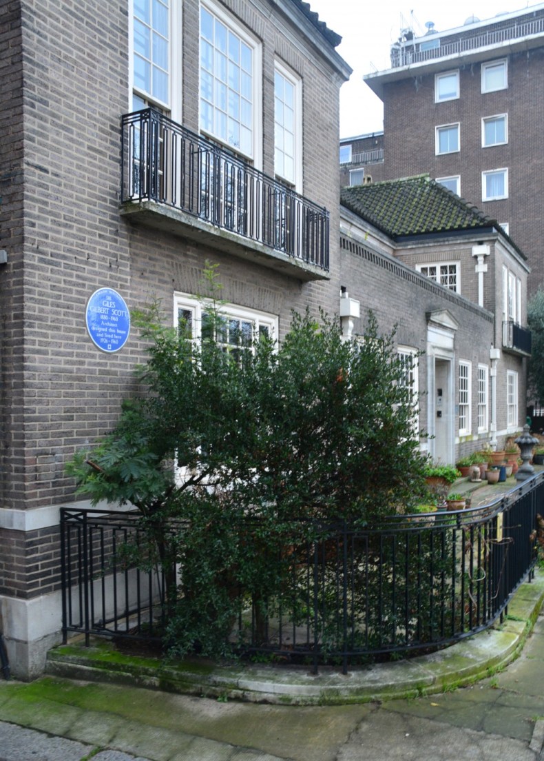 Chester House, Clarendon Place, the Bayswater home that Sir Giles Gilbert Scott built for himself in 1925–25