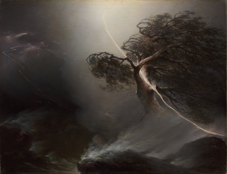 The Oak Fractured by Lightning (the Storm).(1842), Maxim Nikiforovich Vorobiev.