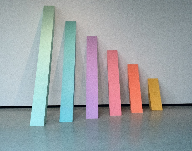 Rainbow Pickett (1965, recreated 2004), Judy Chicago.