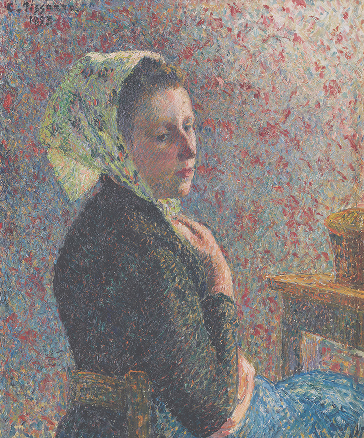 Women with a Green Scarf (1893), Camille Pissarro.