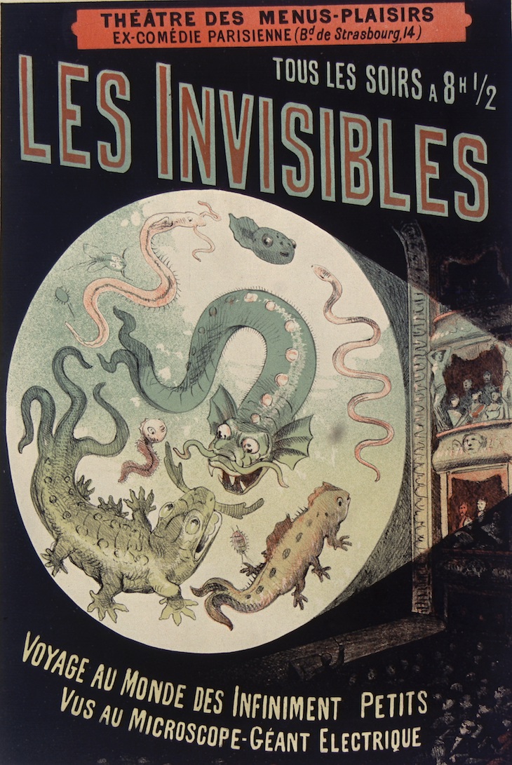 Théatre des Menus-Plaisirs ... tous les soirs à 8h 1⁄2 Les Invisibles (1883), Emile Levy.