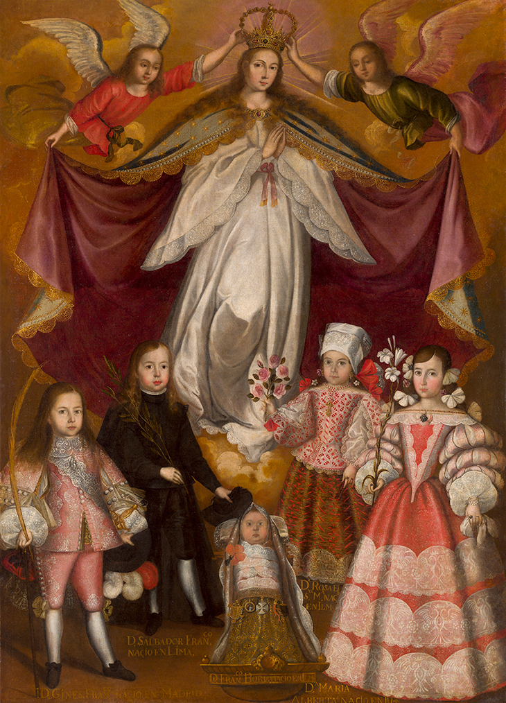 Patronage of the Virgin Immaculate over the Children of the Viceroy Count of Lemos (c. 1672), workshop of Francisco de Escobar.