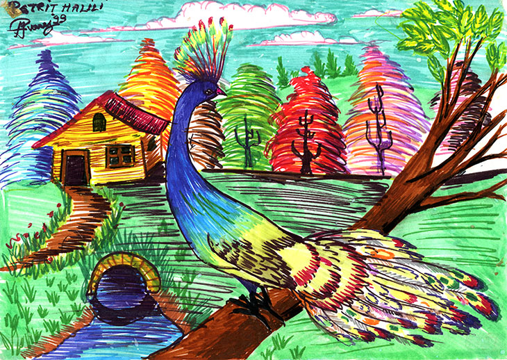 Fantasy Landscape (1999), Petrit Halilaj.