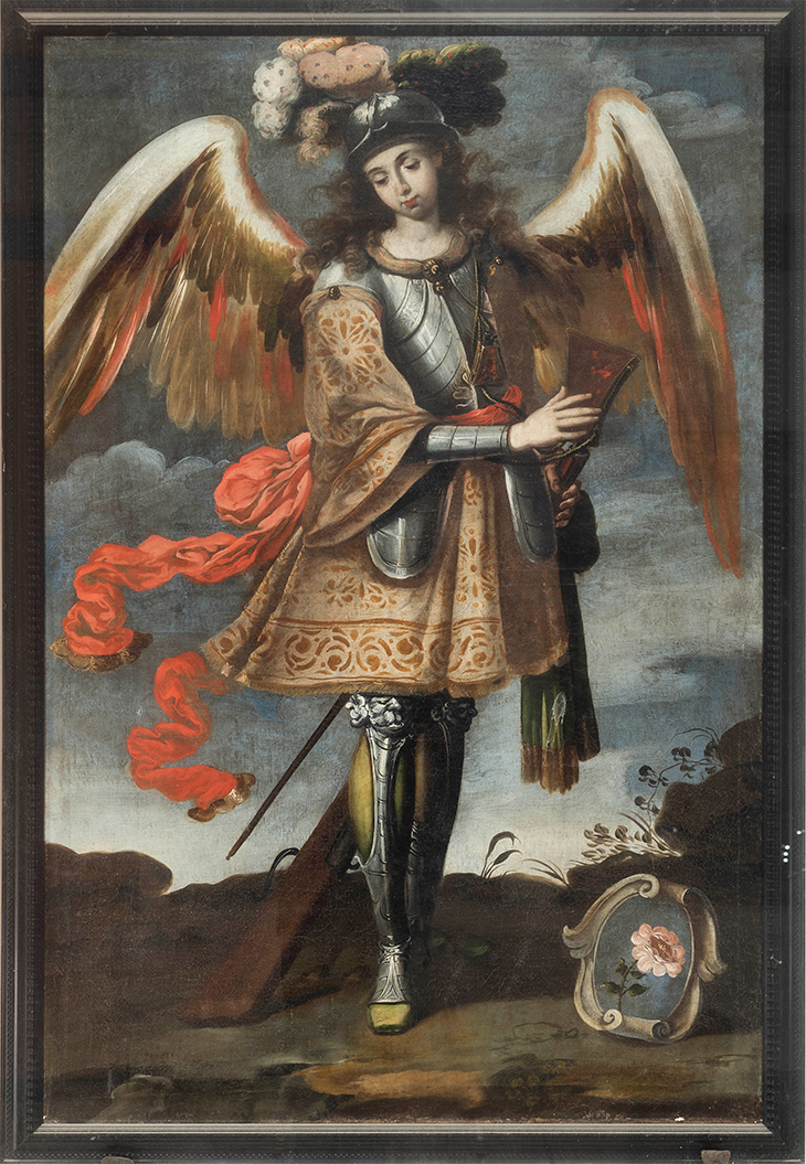 Marian Harquebusier Angel (c. 1760), Peruvian workshop.
