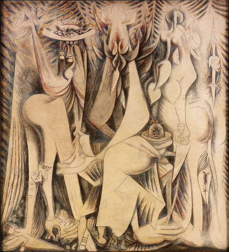 The Eternal Present (Homage to Alejandro García Caturla) (1944), Wifredo Lam.