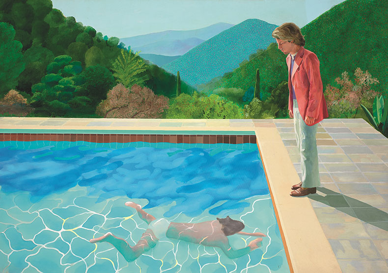 Portrait of an Artist (Pool with Two Figures) (1972), David Hockney. Image: © David Hockney; photo: Art Gallery of New South Wales/Jenni Carter