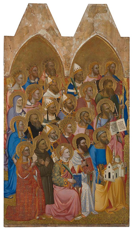 (left main tier panel; 1370–71), Jacopo di Cione and workshop (1320/30–c. 1398/1400), tempera on wood, 169 × 113cm.