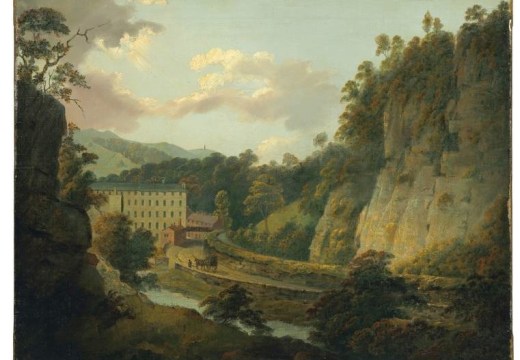 Arkwright's cotton mill, Cromford (c. 1795–6), Joseph Wright of Derby