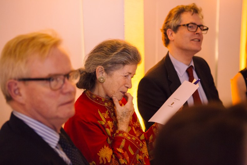 Christopher Rowell, Nina Lobanov-Rostovsky and Hugo Chapman at the Apollo Awards 2016. Photo © Amy Scaife