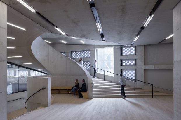 The Switch House extension, designed by Herzog & de Meuron, opened in June 2016.