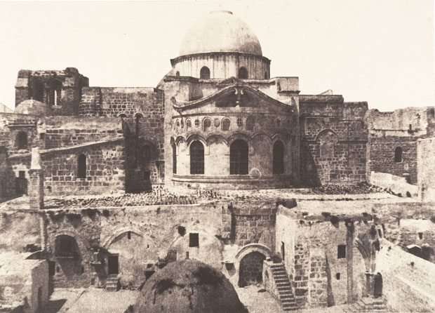 Jerusalem, Church of the Holy Sepulchre, Apse (1854), Auguste Salzmann.