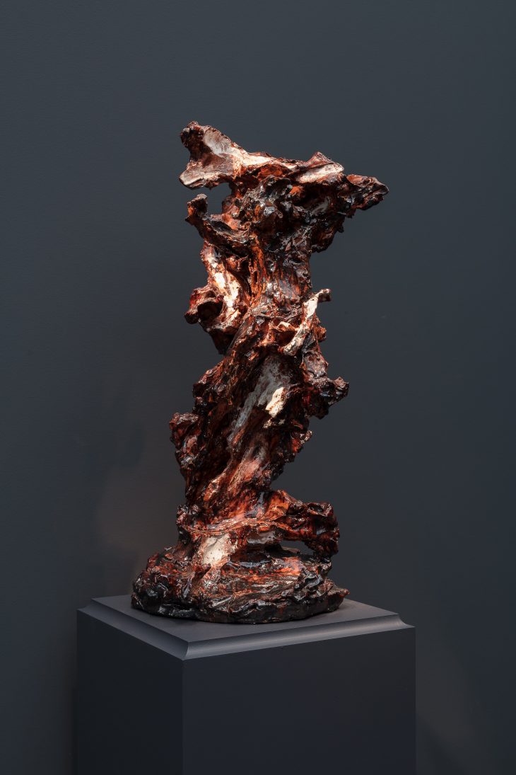 Crocifisso (Crucifix), , (1947–48; fired in 1949), Lucio Fontana. Robilant + Voena (price on application).