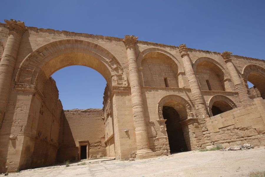 The UNESCO-listed ancient city of Hatra, south of Mosul, on 27 April, 2017, shortly after Iraqi forces retook the site. AHMAD AL-RUBAYE/AFP/Getty Images