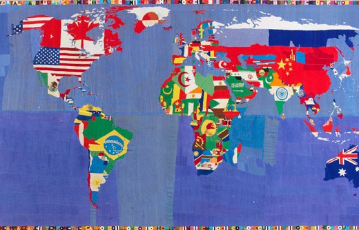 Mappa (1989-94), Alighiero Boetti. Courtesy Tornabuoni Art