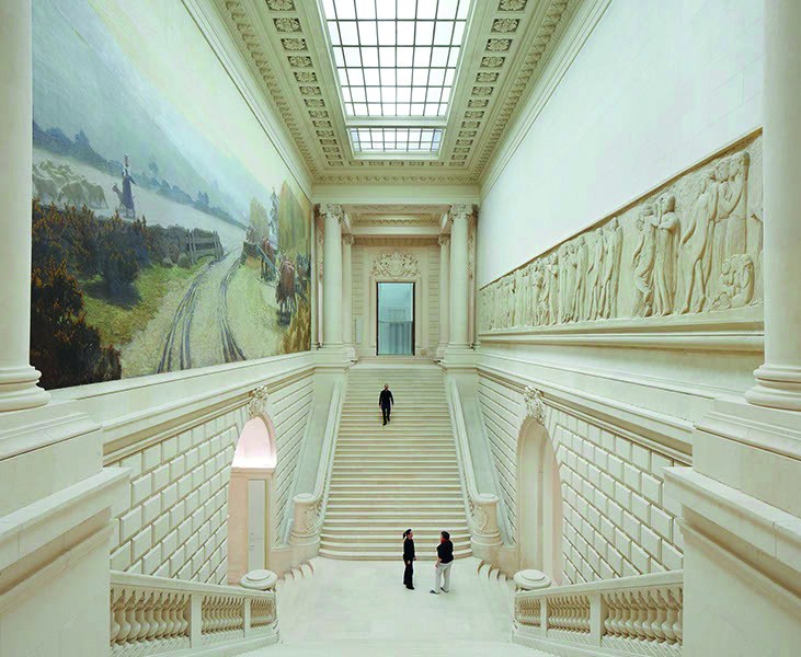 Main staircases in the 19th-century Palais of the Musée d'arts de Nantes, photo: © Hufton + Crow