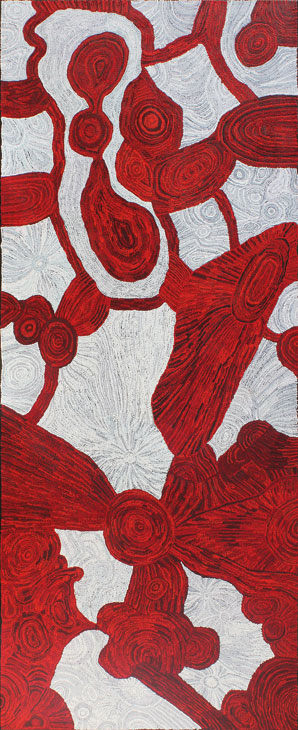 (2015), Betty Kuntiwa Pumani, APY Lands, Australia. Aboriginal Signature – Estrangin Fine Art. Courtesy the artist and Mimili Maku Art Center; © Aboriginal Signature