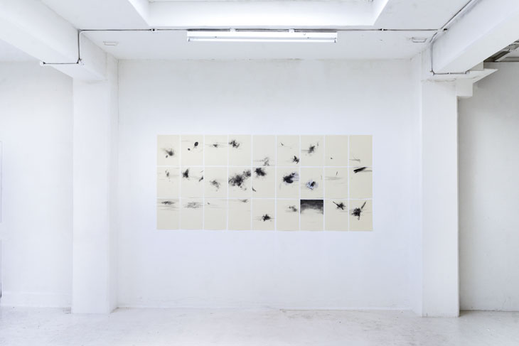 Laura Edmunds' work on display at Karst gallery, Plymouth. Photo: Dominic Moore, 2017