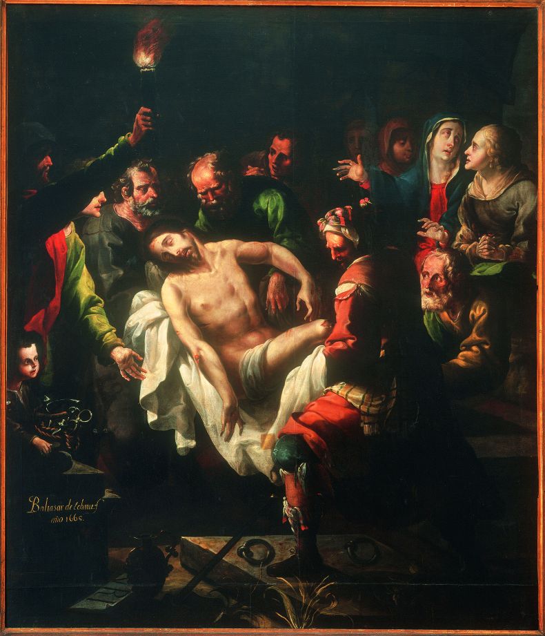 The Entombment of Christ, (1665), Baltasar de Echave y Rioja, Museo Nacional de Arte, Mexico City