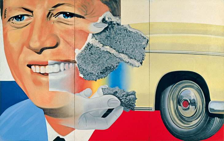 President Elect (1960–61/1964), James Rosenquist. Centre Georges Pompidou, Musée National d’Art Moderne/Centre de Création Industrielle, Paris