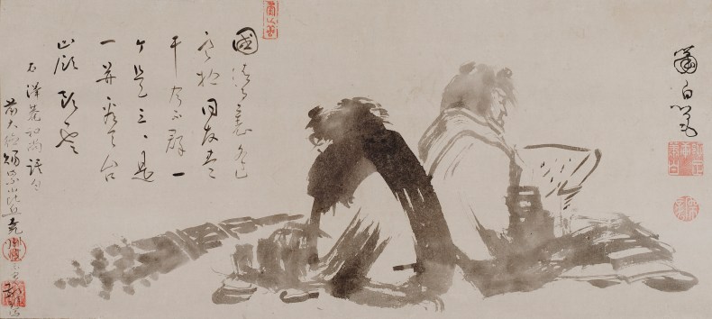 Kanzan and Jittoku, Soga Shohaku