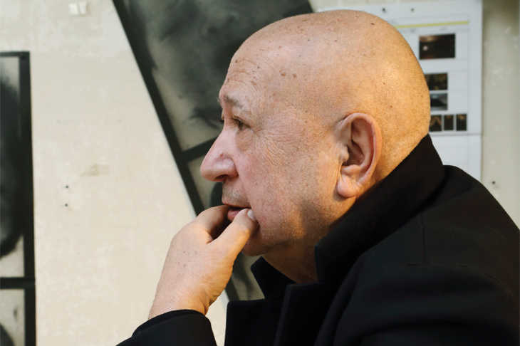 Christian Boltanski in his studio in Paris in March 2018, photo: © Elizabeth Young