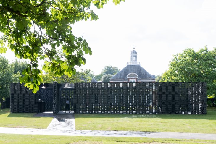 Serpentine Pavilion 2018, designed by Frida Escobedo, Serpentine Gallery, London. Photography © 2018 Iwan Baan; © Frida Escobedo, Taller de Arquitectura