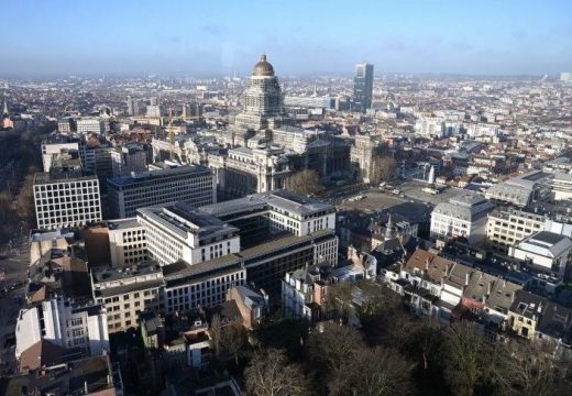 A view of Brussels' Justice Palace (C). Photo by EMMANUEL DUNAND / AFP) (Photo credit should read EMMANUEL DUNAND/AFP via Getty Images