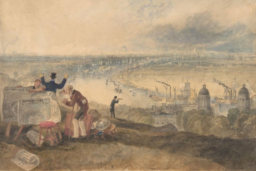 View of London from Greenwich (1825), Joseph Mallord William Turner. Metropolitan Museum of Art, New York