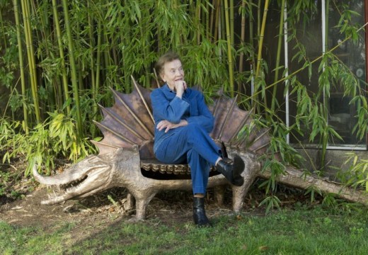 The late sculptor Claude Lalanne, phtoographed in 2015 (photo: Luc Castel).