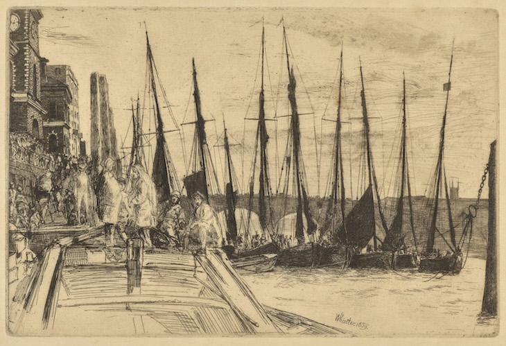 Billingsgate (1859), James Abbot McNeill Whistler.