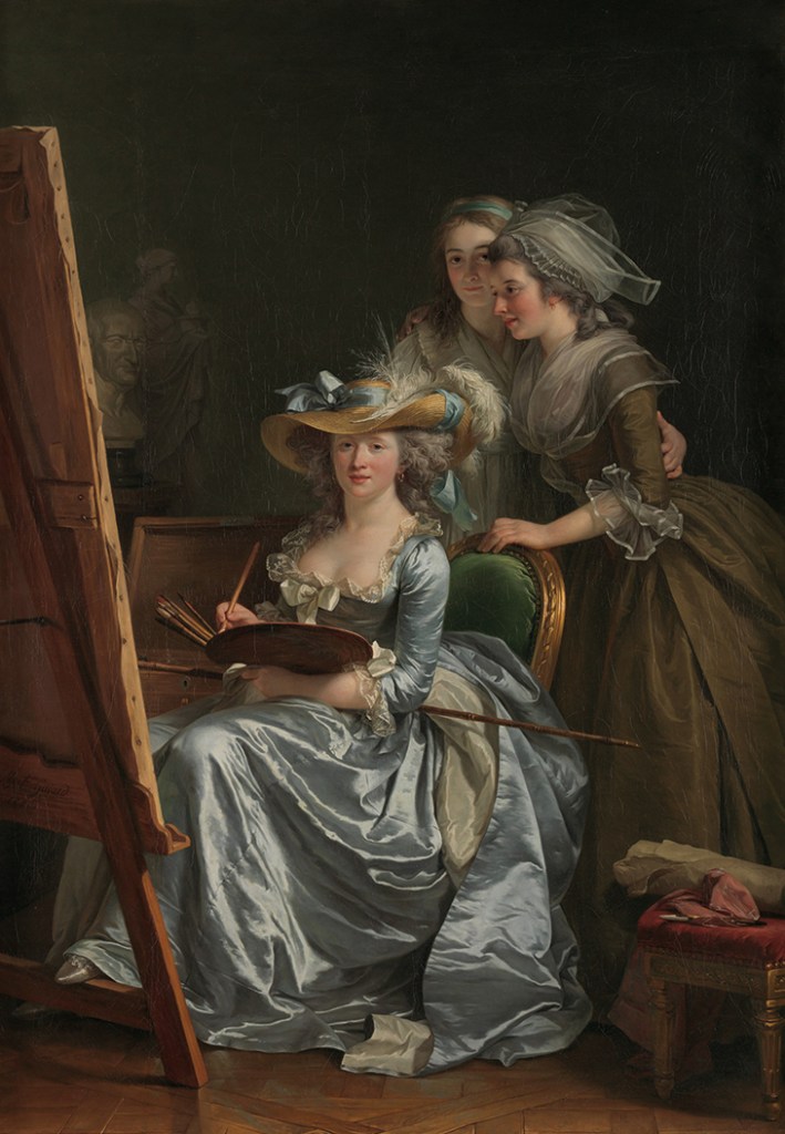 Self-Portrait with Two Pupils, (1785), Adélaïde Labille-Guiard, Metropolitan Museum of Art, New York