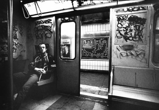 Keith Haring in Subway Car (c. 1984), Tseng Kwong Chi.