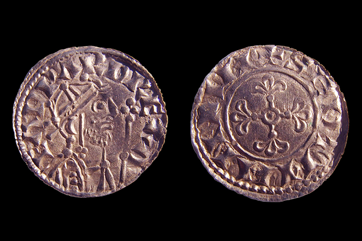 Coins from the 2,528-strong Chew Valley hoard, found in January. Image: British Museum