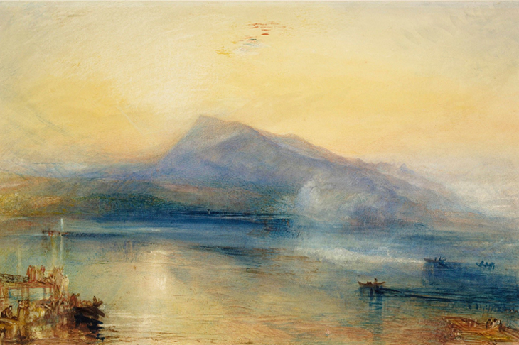 The Dark Rigi: The Lake of Lucerne, Showing the Rigi at Sunrise (1842), J.M.W. Turner.