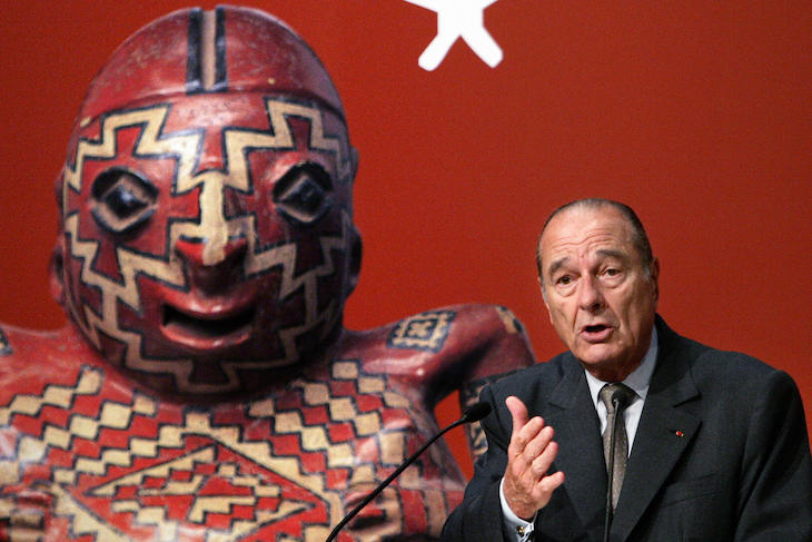 Jacques Chirac at the inauguration of the Musée du Quai-Branly in 2006.