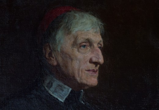 Detail of the portrait unveiled at Birmingham Oratory in 2019.