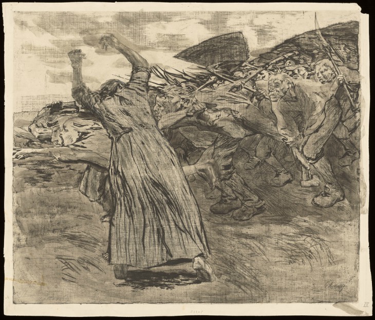 Charge (1902-1903), Käthe Kollwitz.