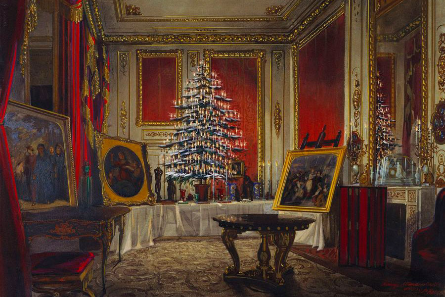 Queen Victoria’s Christmas Tree at Windsor Castle (1850), James Roberts.