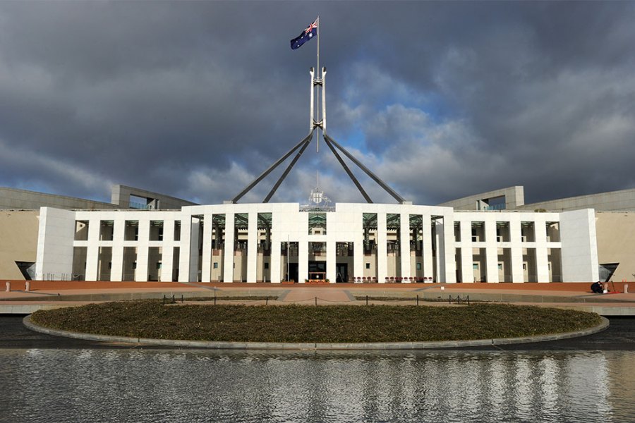 Parliament House in Canberra.