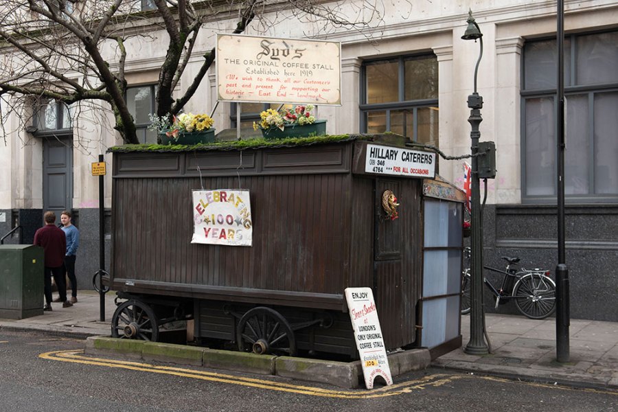 Syd’s coffee stall in 2019.