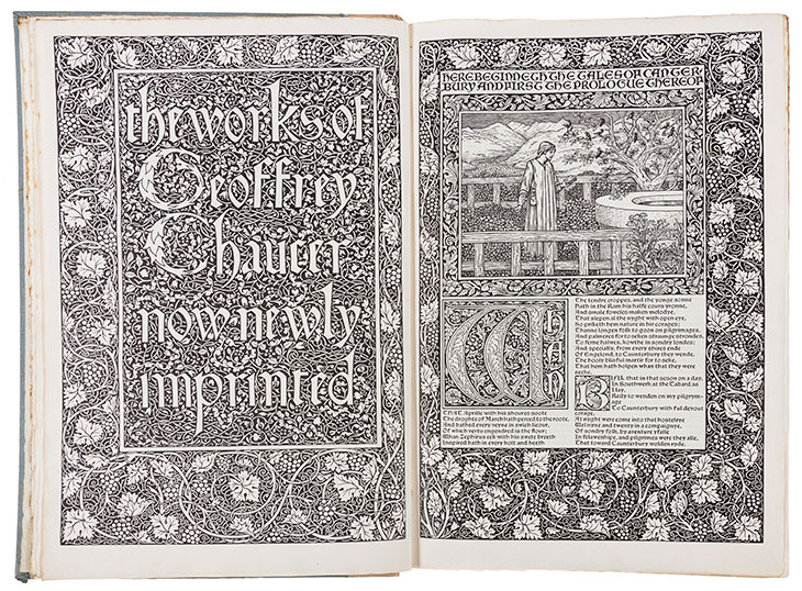 The Kelmscott Chaucer.