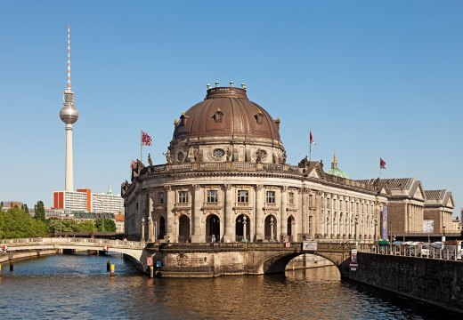 A view of Museum Island and the Bode Museum in Berlin.