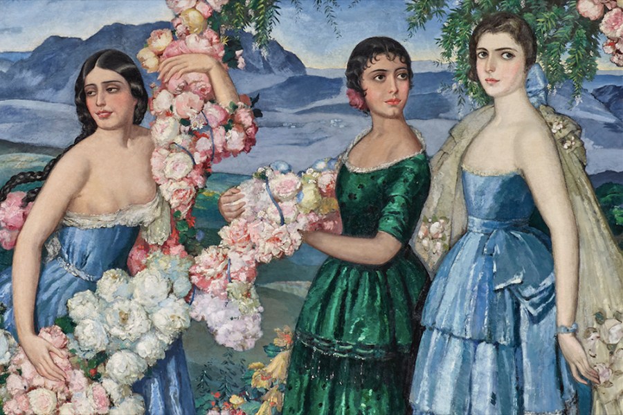 Flores Mexicanas (detail; 1914–29), Alfredo Ramos Martinez.