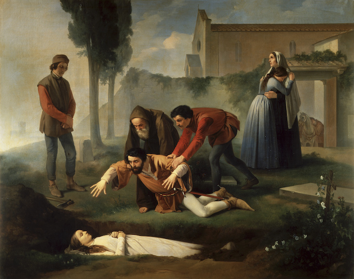 Nello at Pia’s Tomb (1851), Enrico Pollastrini.