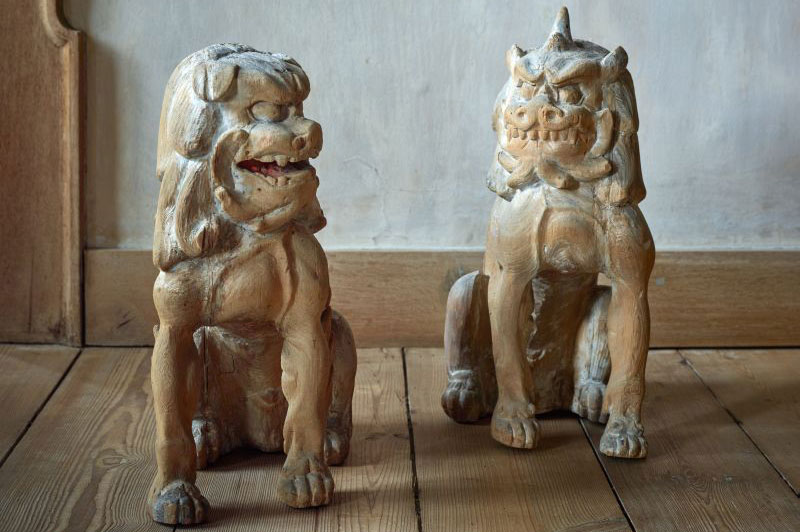 Komainu (lion-dogs) (c. 1300), Japan.