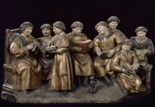 School scene (early 16th century), France.