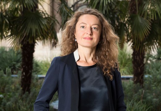 Delphine Levy, in the garden of the Petit Palais.