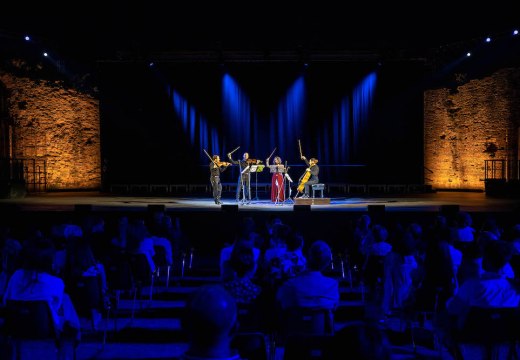 The Quartetto Noûs performing a tribute to Beethoven on 4 July.