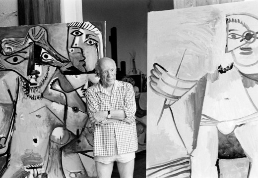 Pablo Picasso at his home and studio in Mougins, south of France, on October 13, 1971. Photo: Ralph Gatti/AFP via Getty Images