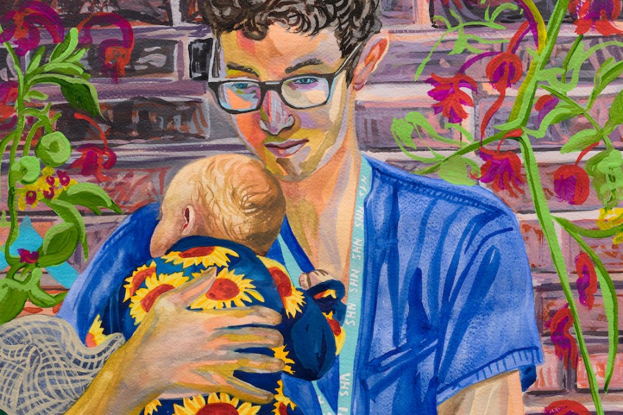 Ryan, Respiratory Doctor in Training (detail; 2020), Aliza Nisenbaum